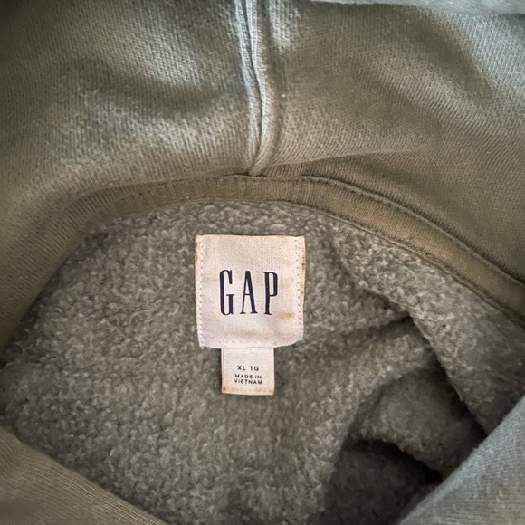 Gap Khaki Green Hoodie XL - Picture 3 of 3